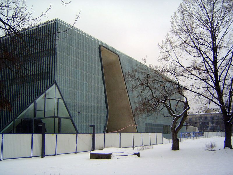 The Museum of the History of the Polish Jews, designed by Rainer Mahlamaki, opened in 2013 a few months after this picture was taken.