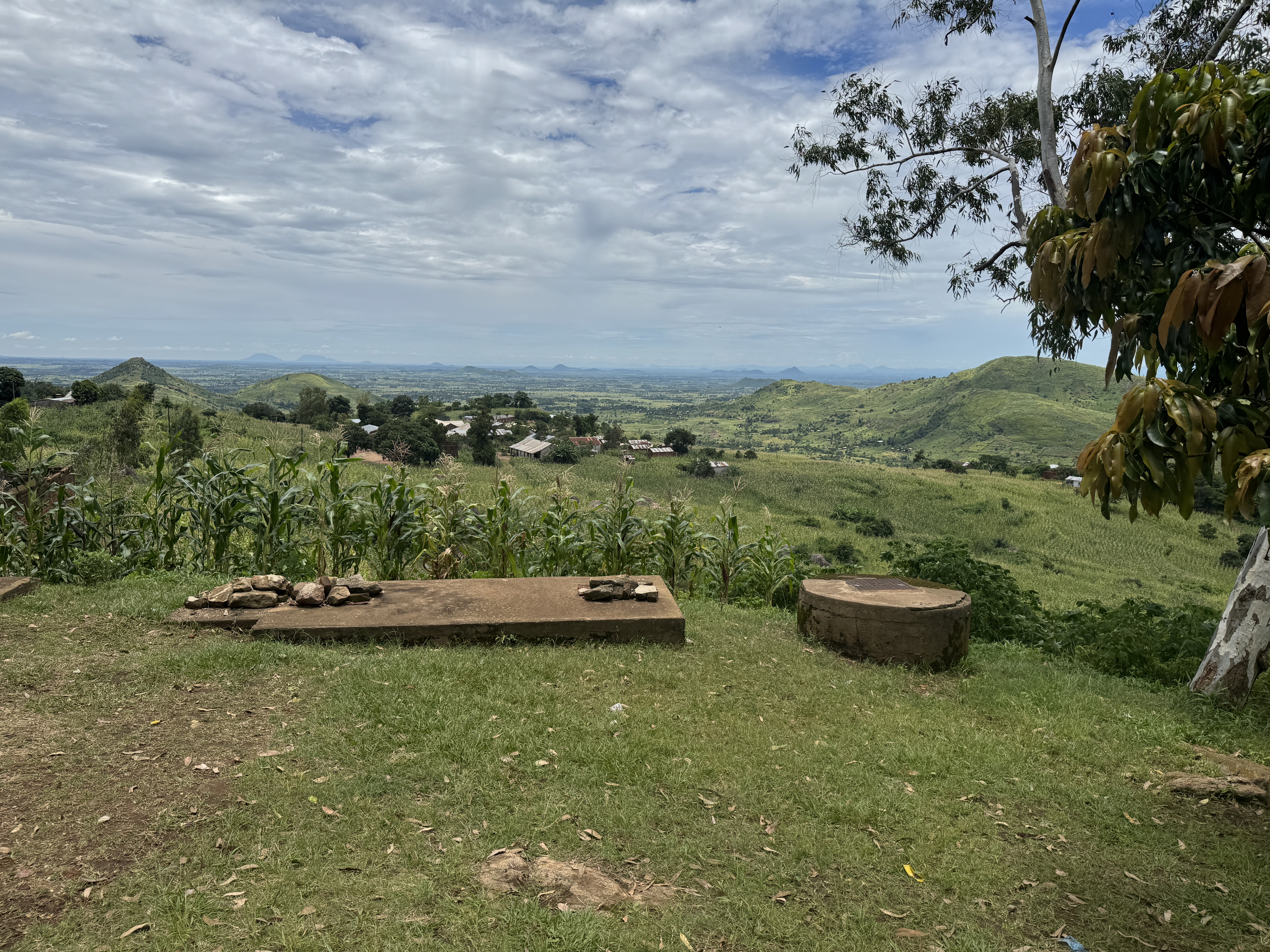 From that center,  we can get another view over the Shire Highlands.  You can see why the British thought that plantations might do well her