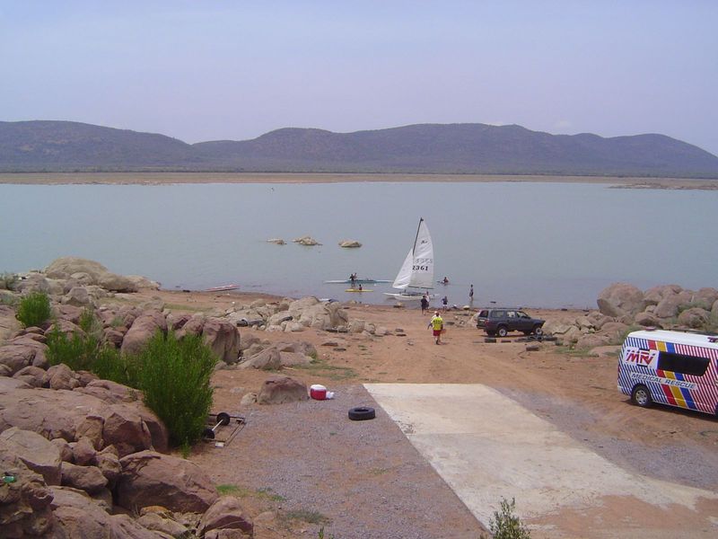 Another imperative was water, and work began on Lake Gaborone in 1964, two years before work began on the town proper. The dam the long eart