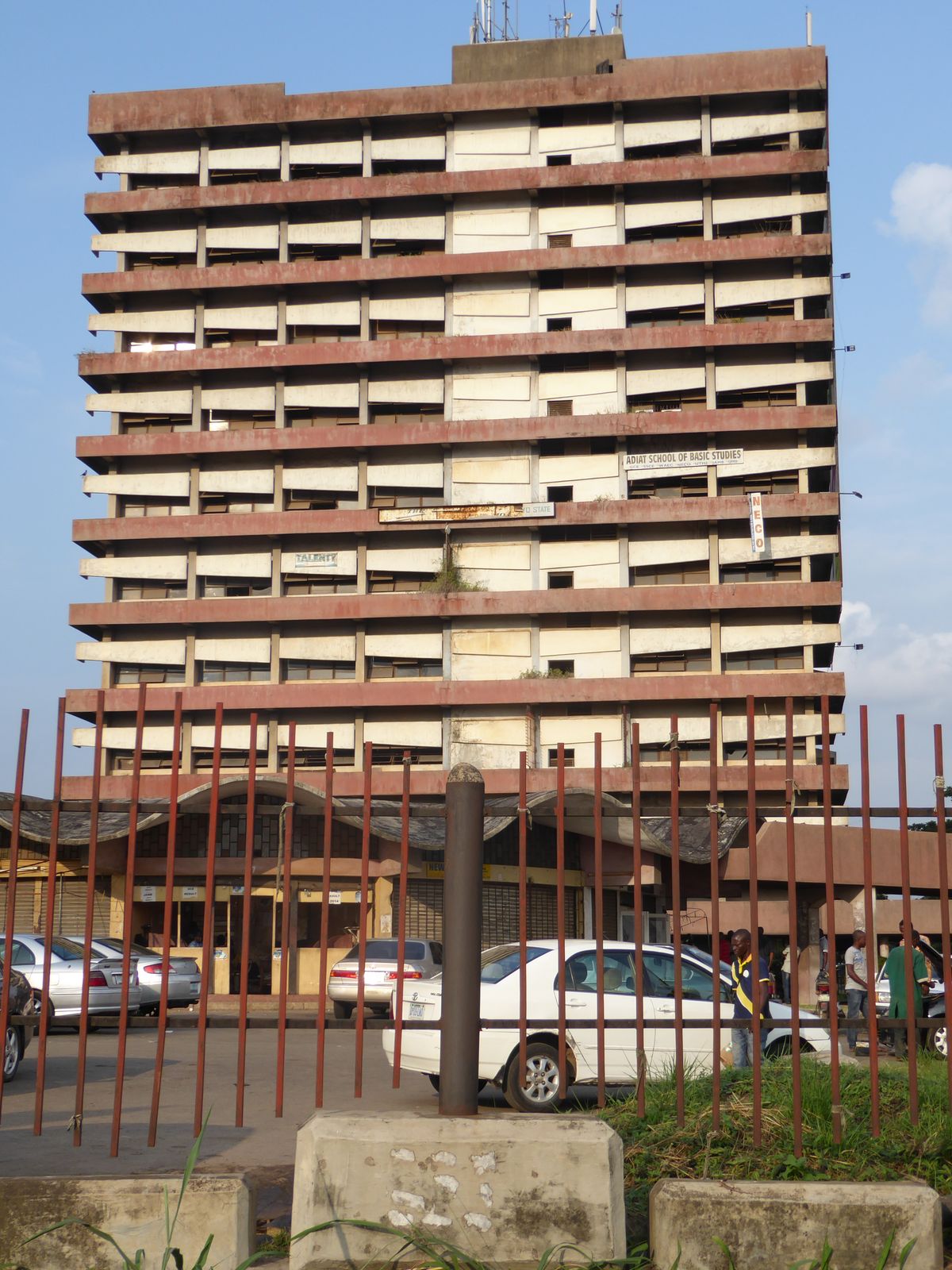 An office building across from the campus.