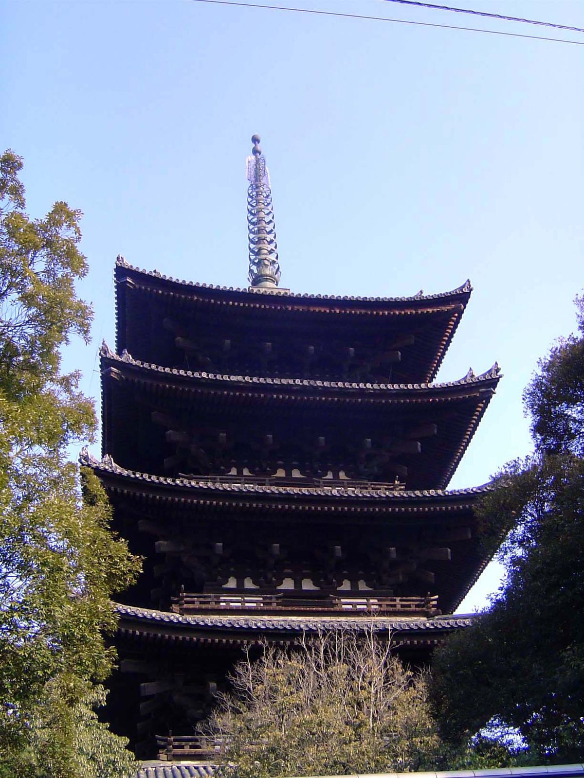 Kofukuji has the second highest pagoda in Japan. It was built in 730 but destroyed and rebuilt five times, most recently in 1426.