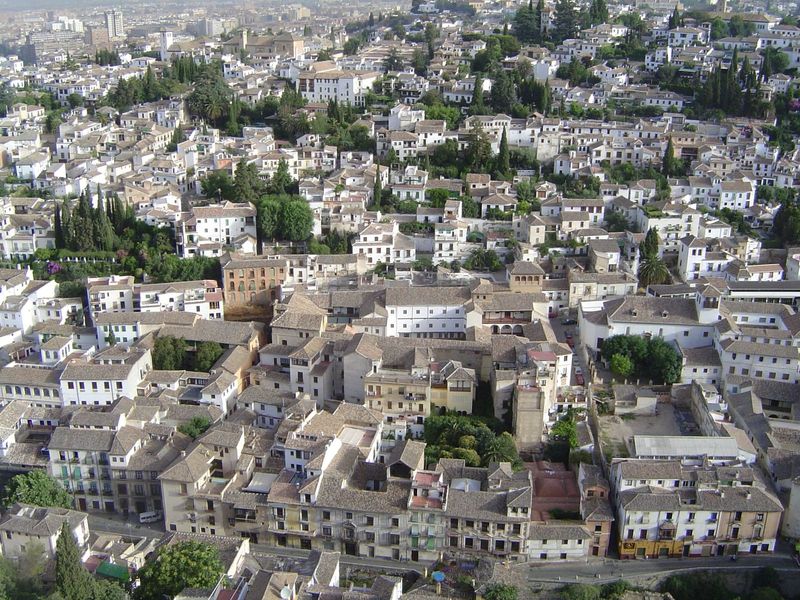 The view down into the old city.