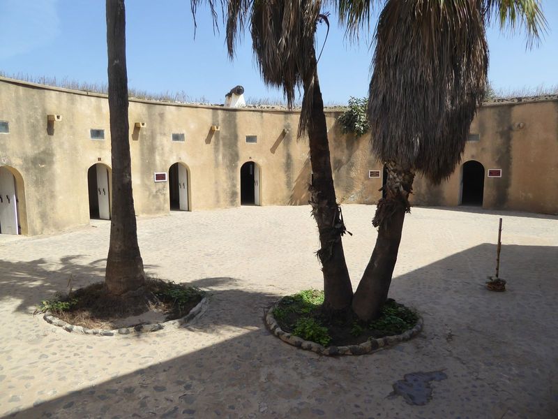 Cells off a courtyard.