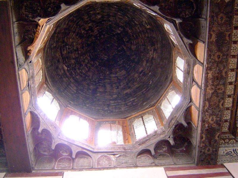 A 17th century dome of wood.
