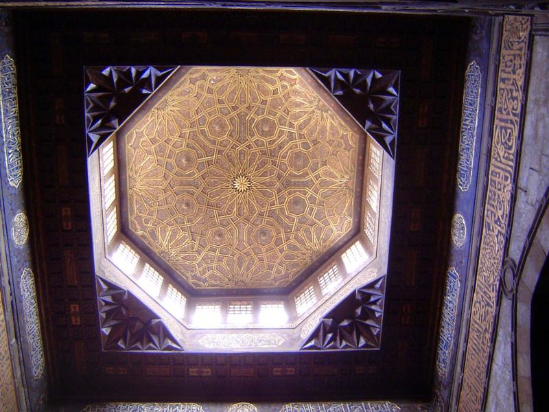 The interior skylight.
