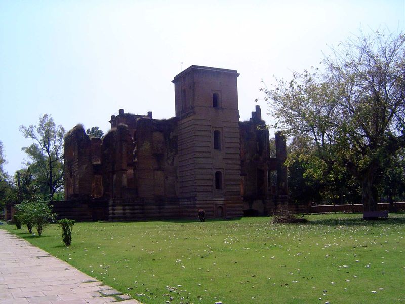 The ruins of Dilkusha, the "heart-pleasing house" built in 1805 for Saadat Ali Khan by his aide-de-camp, Gore Ouseley. Ouseley later served 