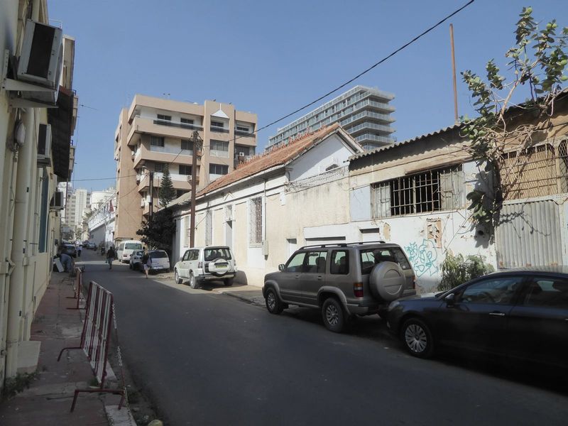 We'll walk inland through a street grid laid out in 1862 and covering about one square mile. Welcome to Dakar Proper or Dakarville, which is