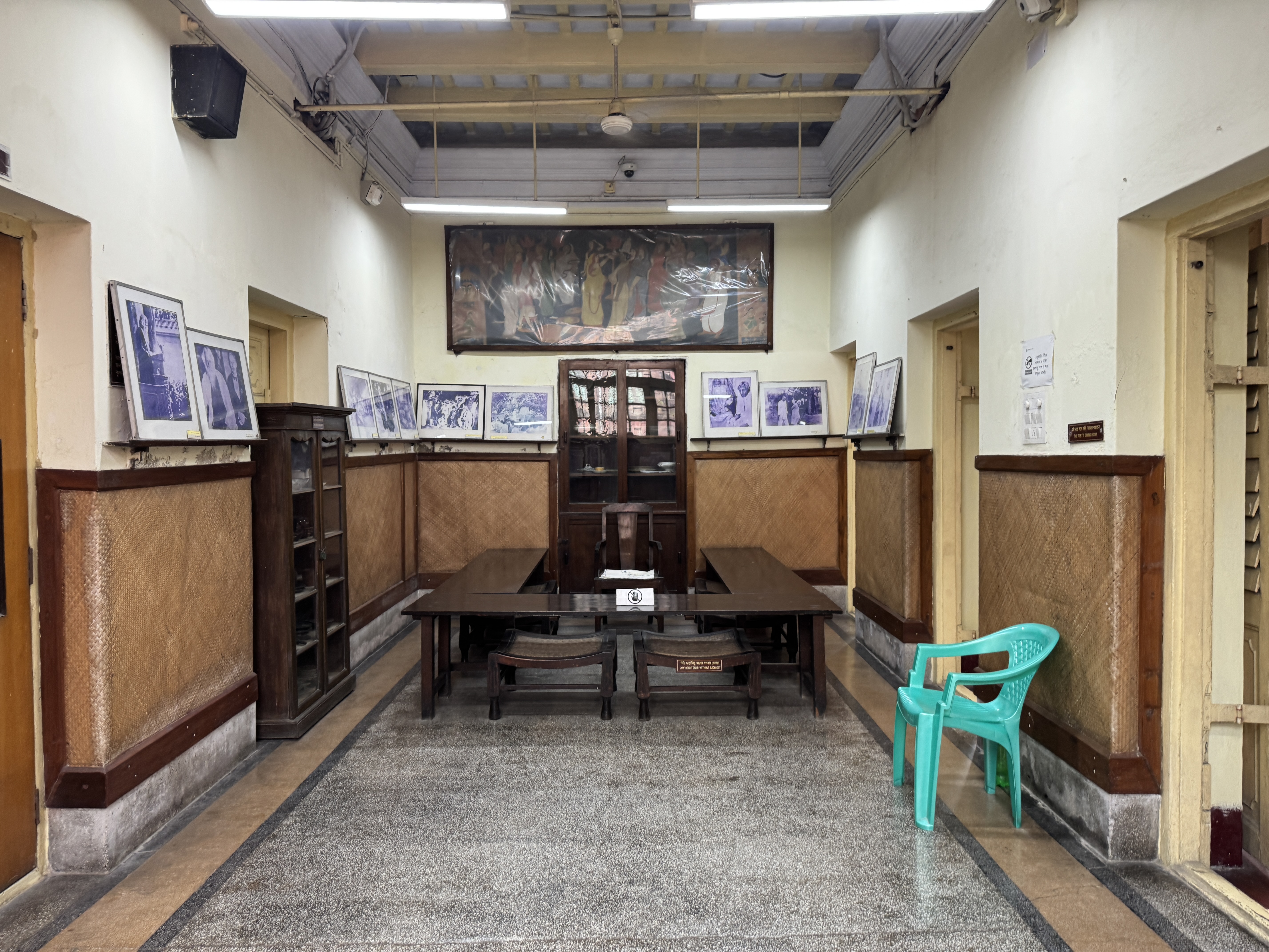 And stacking chairs.  Do you think the government officers who did this work spent any time reading Tagore's poetry?