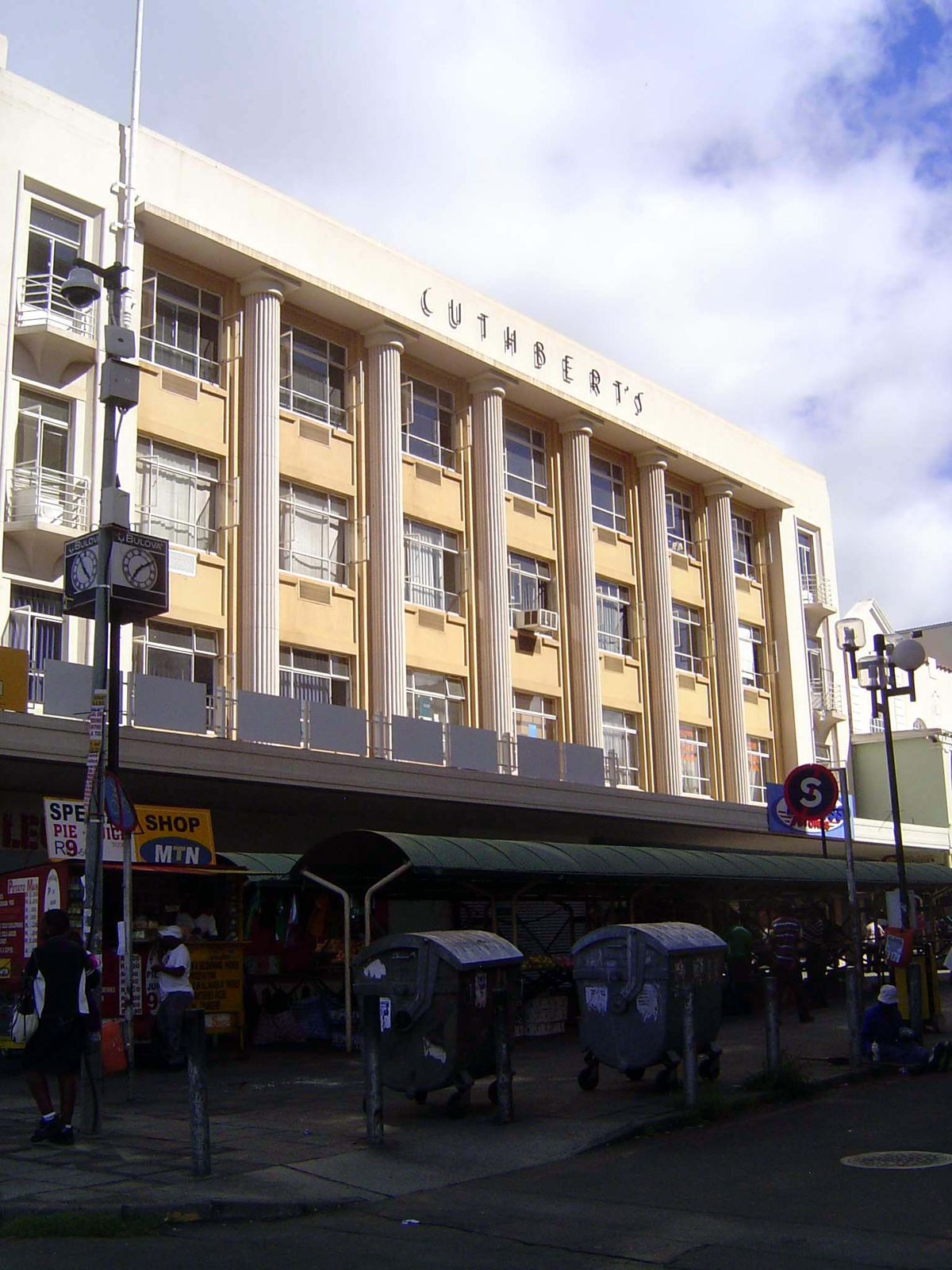 Originally a department store, Cuthbert's has been subdivided and rented to an assortment of businesses.