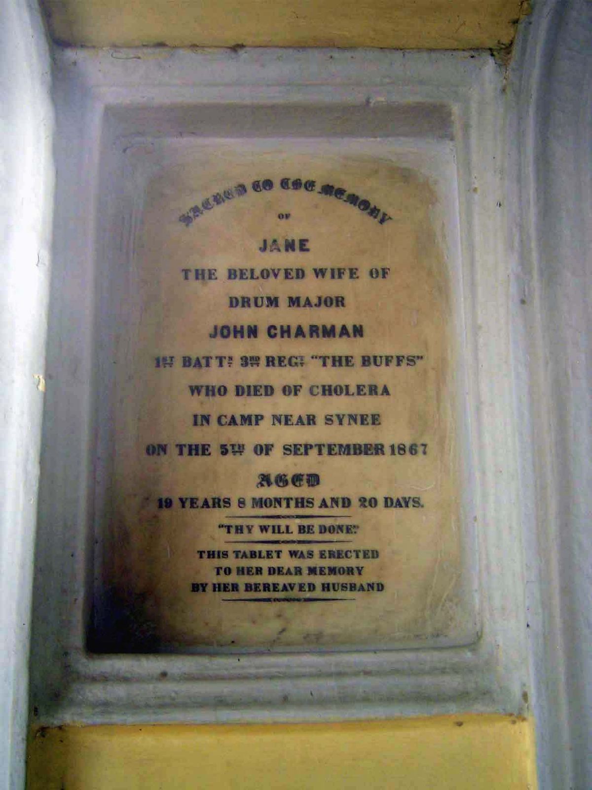 Cholera, 1867.