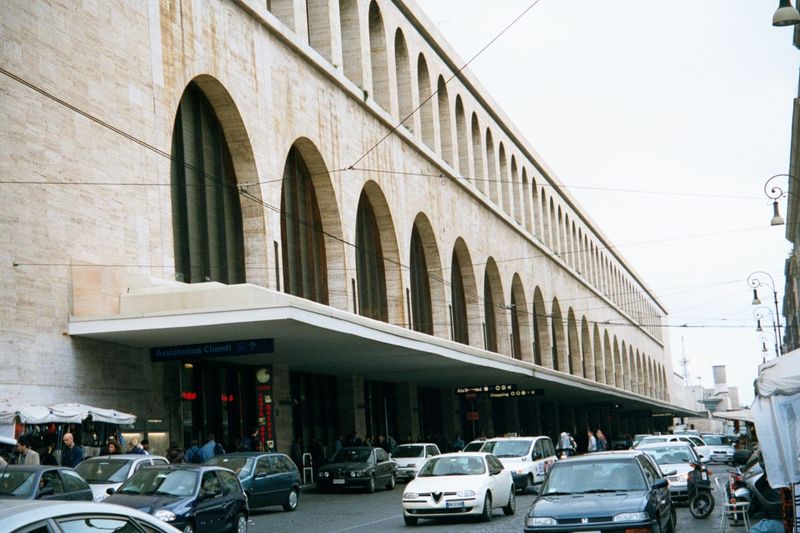 Fifty years later, Italian architects tried to build something modern. A good example of their failure is the city's central railway station