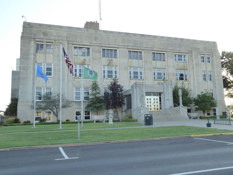Keeping an eye on everything, the Cleveland County Courthouse was funded by the PWA in 1938 and put into service with its own jail two years