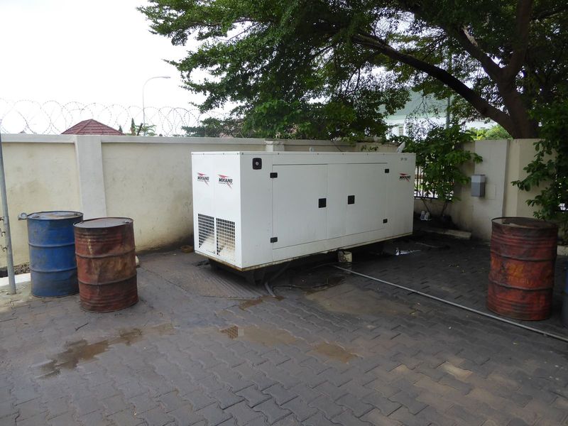 A standby generator.
