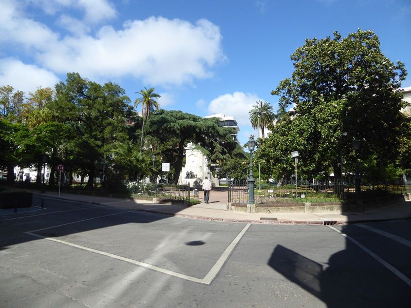 We've landed at the Plaza Zabala, site of the fort built in the 1720s on the order of Governor Bruno Mauricio de Zabala. Based in Buenos Air
