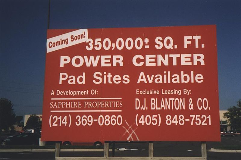 Away from the lake/pond, commercial development moved a lot faster, thanks to experts from Dallas.