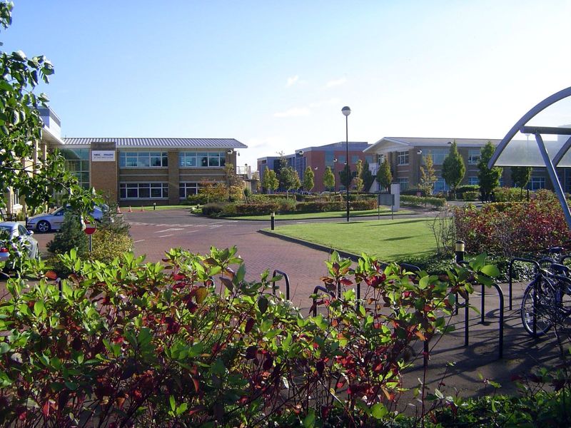 We've jumped across the A1309 to the Cambridge Business Park.