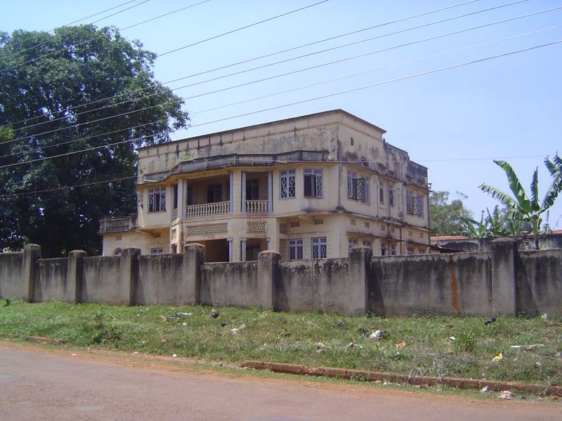 A mansion presumably once belonging to an Indian family.