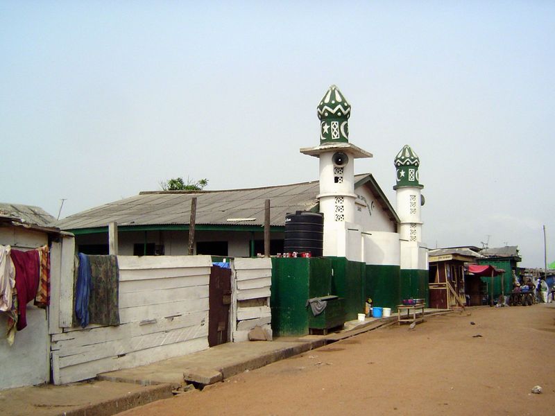 Muslims are a significant minority, and mosques dot the neighborhood.