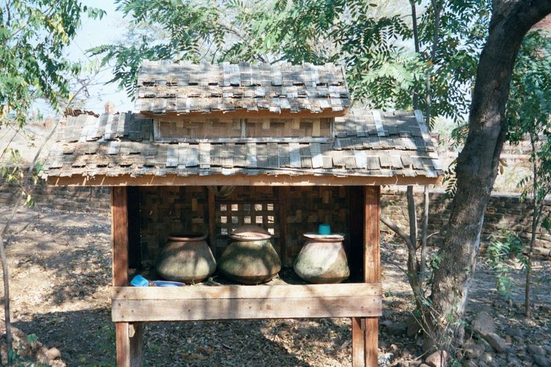 At the monastery's gate: water for passersby.