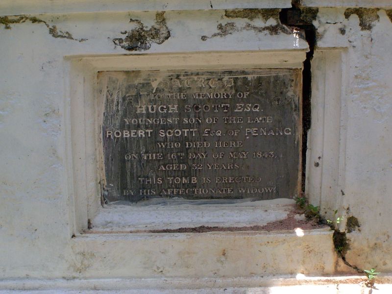 Just below the church there's a small English cemetery.