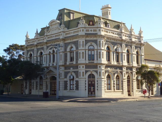 Ready for a surprise? It's not a bank, not a court, not law offices, not a club for mine owners. It's the Trades Hall, opened in 1898 with a