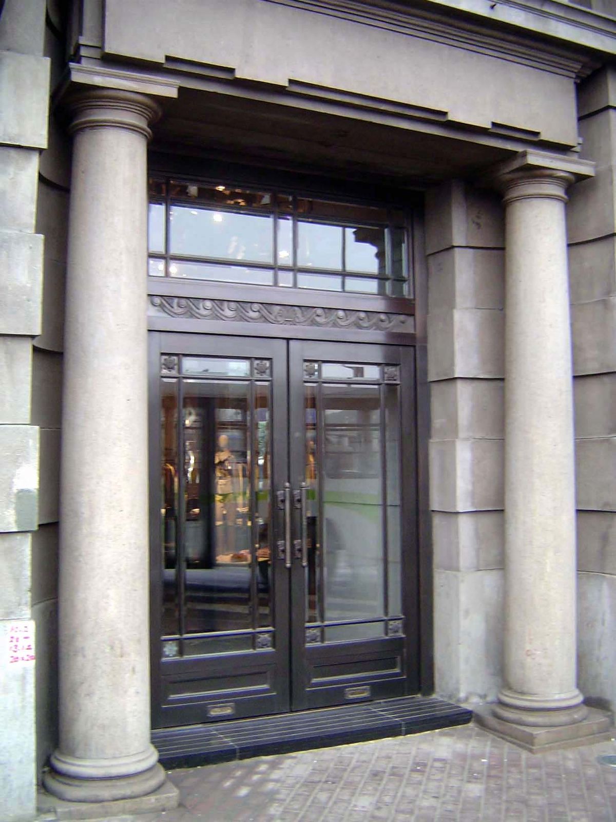 The doors, originally a bright lacquer red, were removed when customers made it clear that they wanted a Western look.