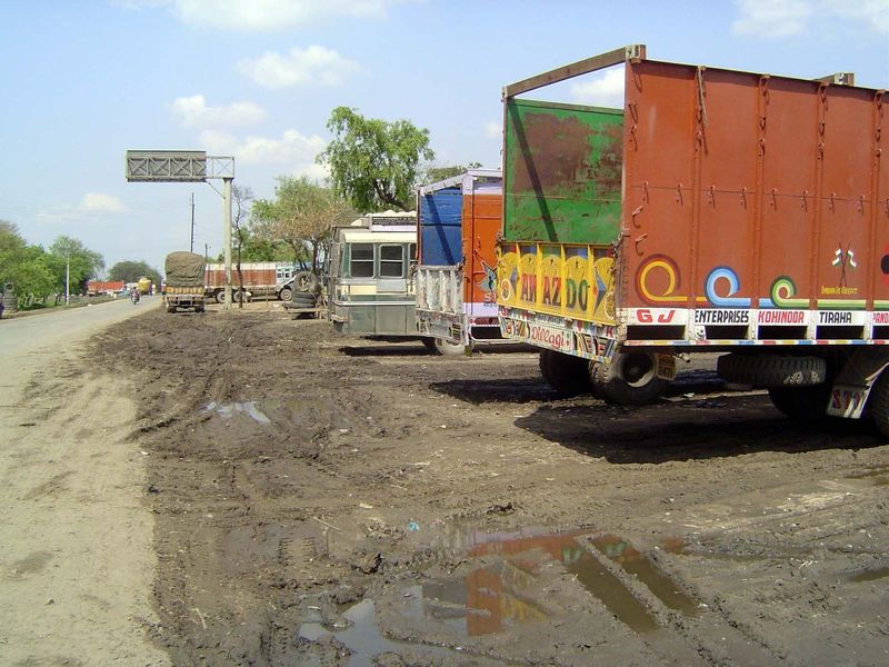 Dust and mud are never far away.