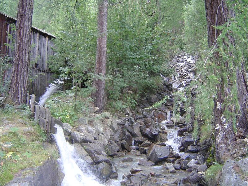 The water returns to the creek.