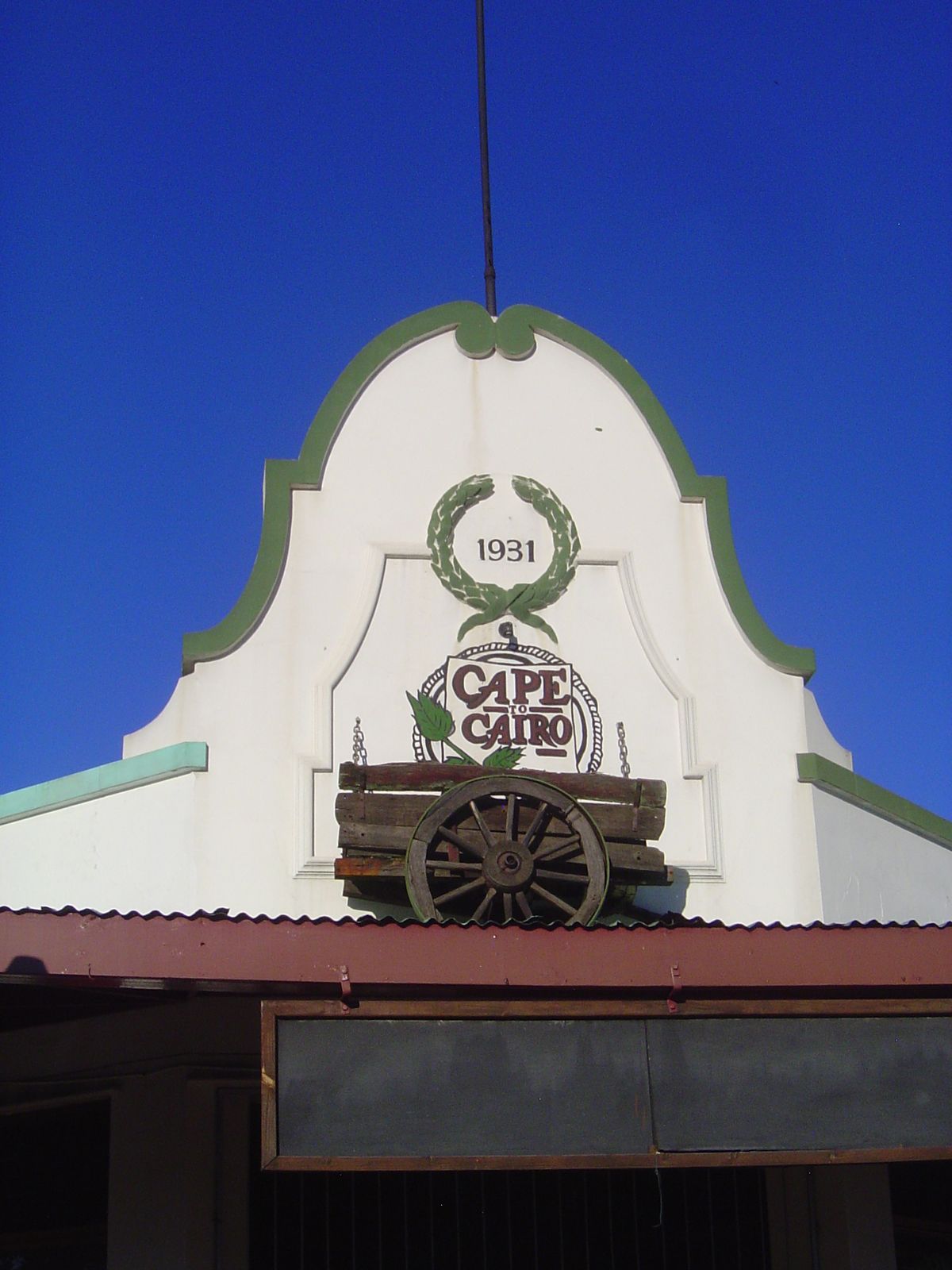 Up top, the singularly uncomfortable vehicle called a Cape Cart. Optional canopies provided shade but didn't make the ride any smoother.