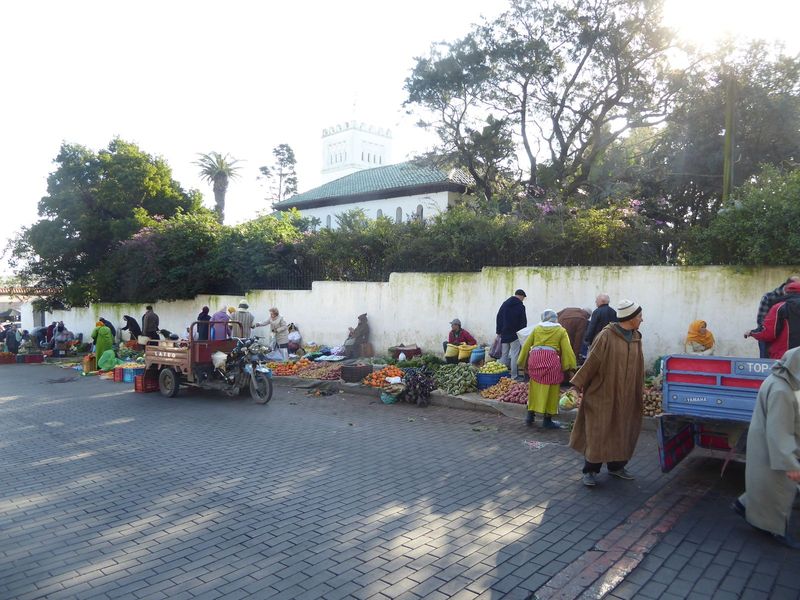 A minute's walk from the Grand Socco, this is the Casa Barata souq, hard up against the wall of St. Andrew's Anglican church.