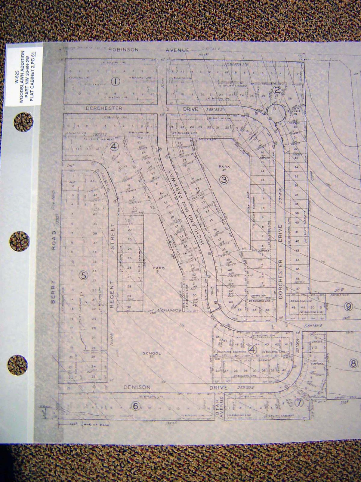 The same tract, as built. It's the Woodslawn Addition.
