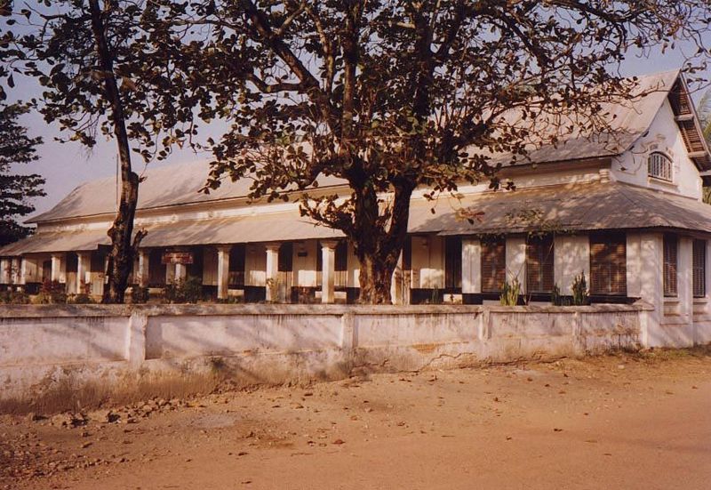 The colonial hospital is still in use as such.