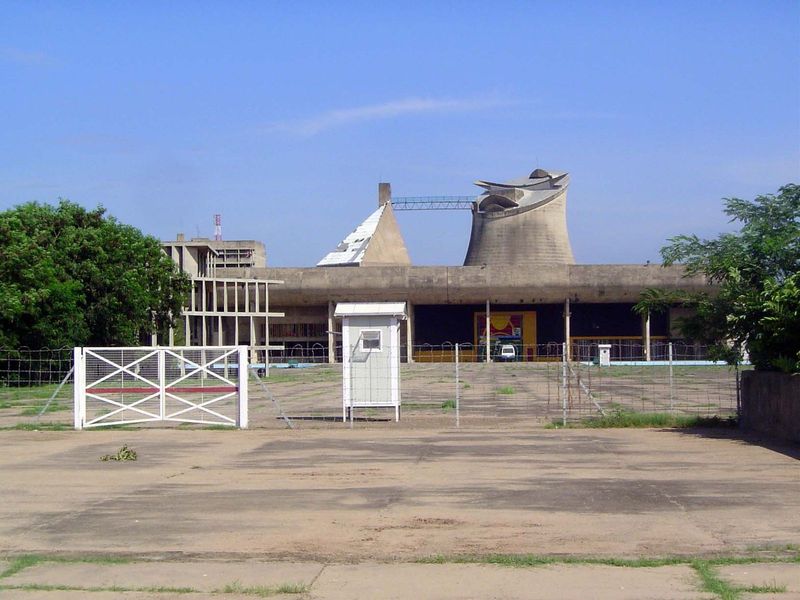 The legislative assembly building, with its top-lit forum. It was built to house the Punjab assembly, but when the Indian Punjab was divided