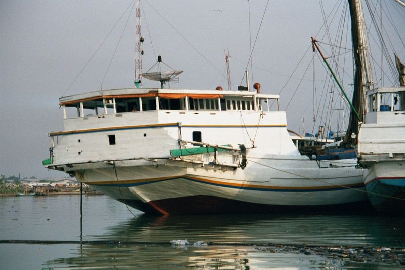Some of the vessels have satellite dishes.