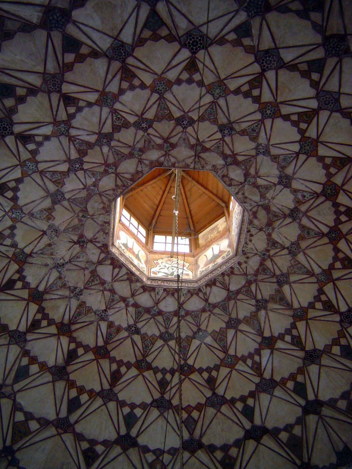 And here's the inside of the dome.