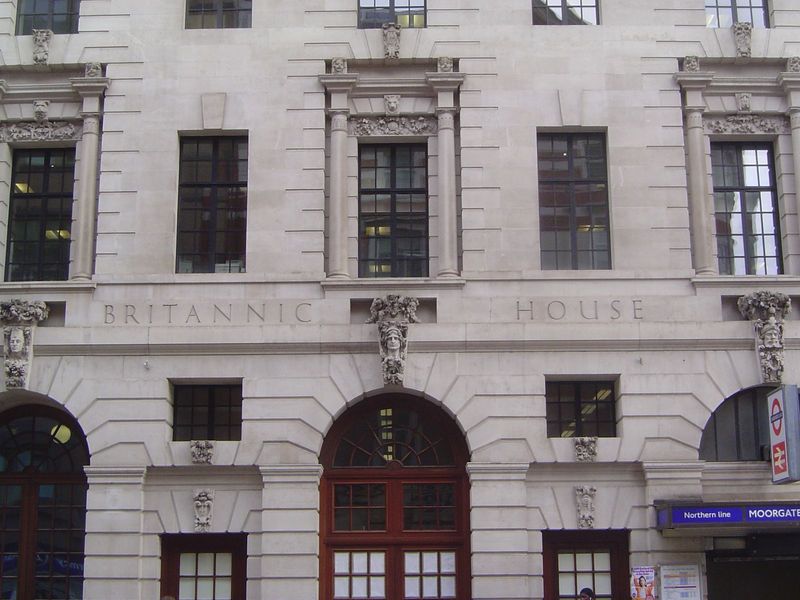 Here's something more exotic. It's the former Britannic House, built as the headquarters for what was then the Anglo-Persian Oil Company. As