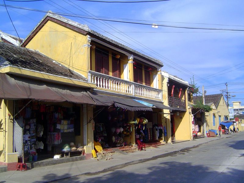 Two-story row house.