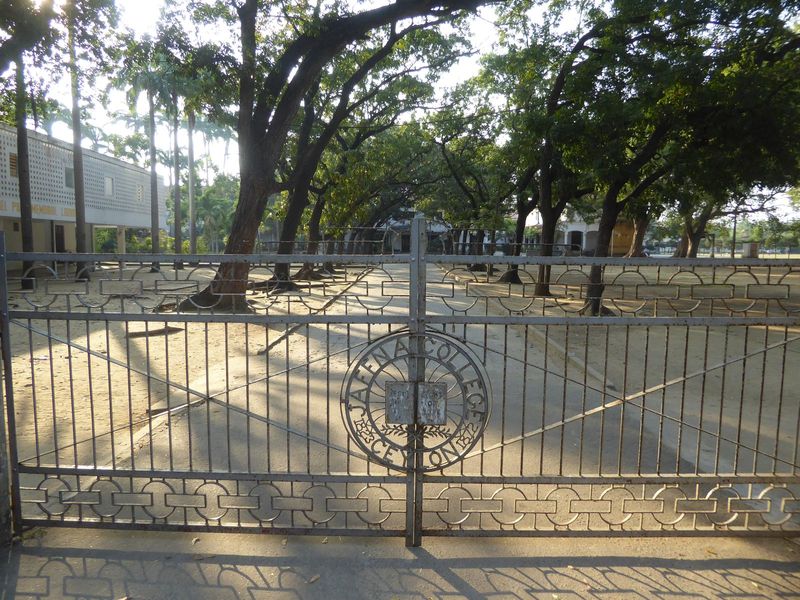 We've come six miles to the northwest and to the campus of Jaffna College, originally the Batticotta Seminary, established in 1824 by Americ
