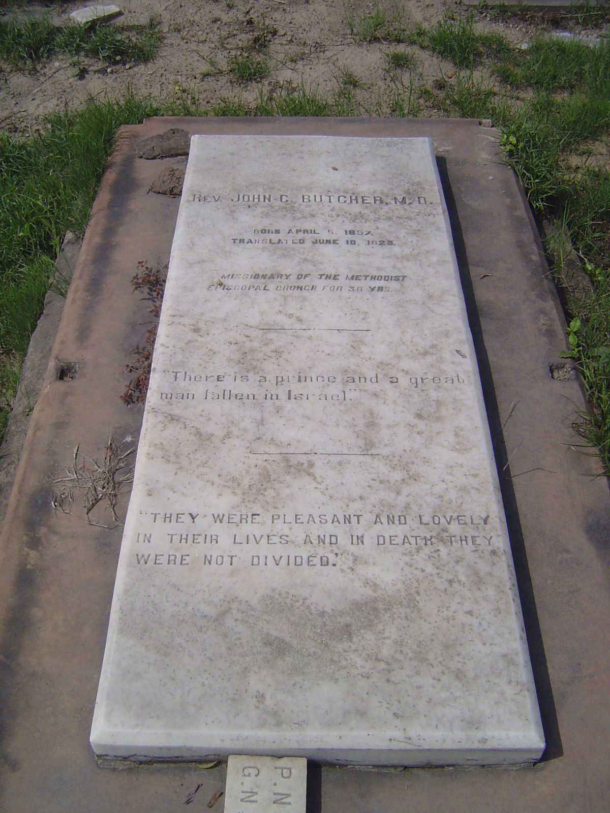 And here's John Butcher, who was in charge of Methodist missionary programs in North India and was responsible for creating the Lucie Harris