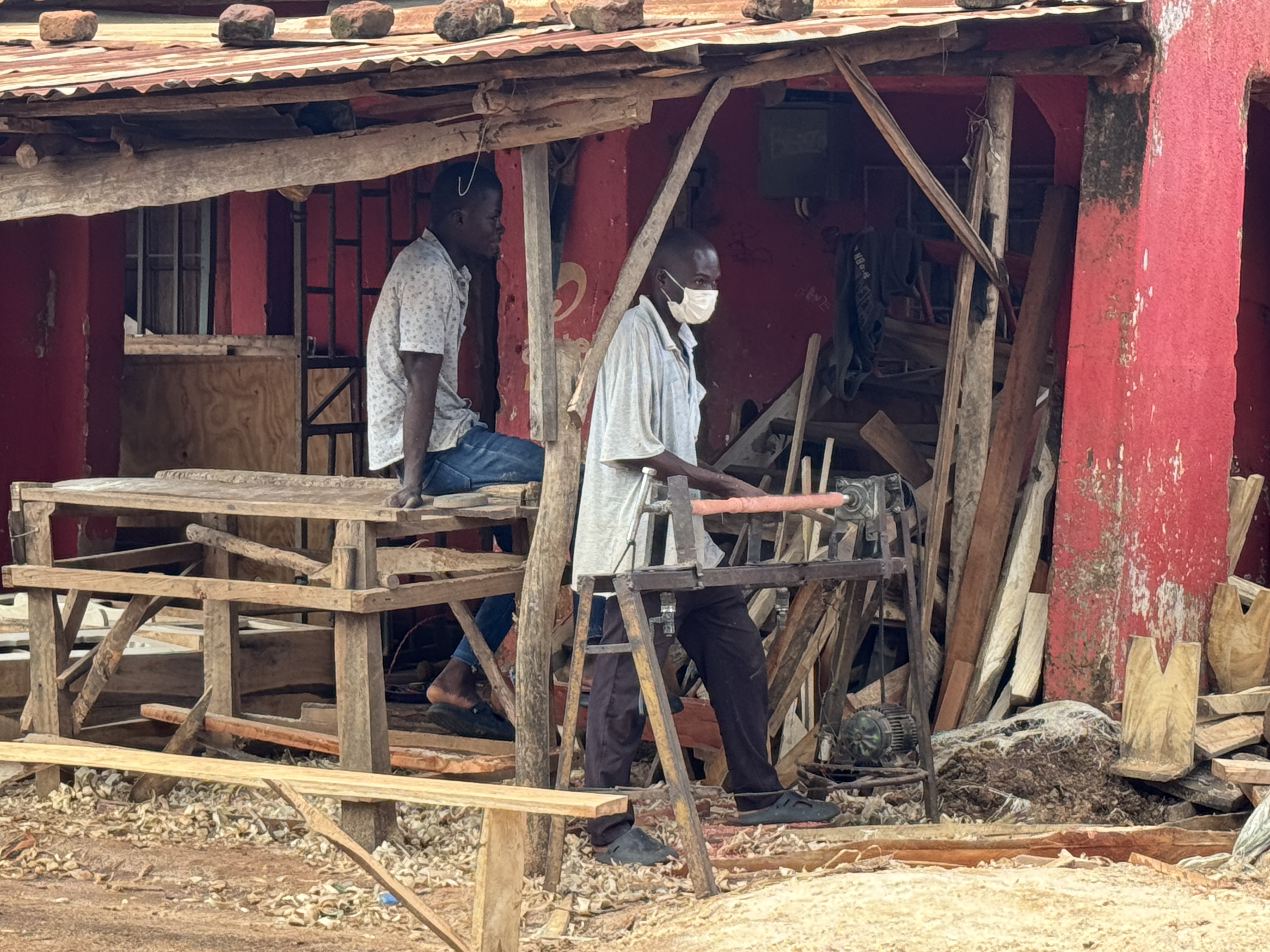 A simple lathe.