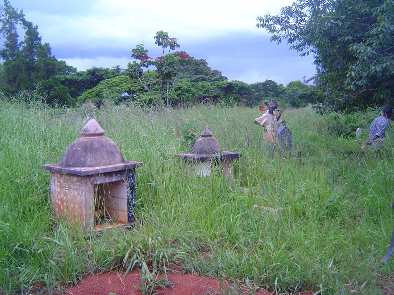 How's this for cultural diversity? Hindu shrines for some of the Indians who came to Rhodesia.