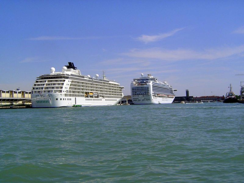 At anchor.
