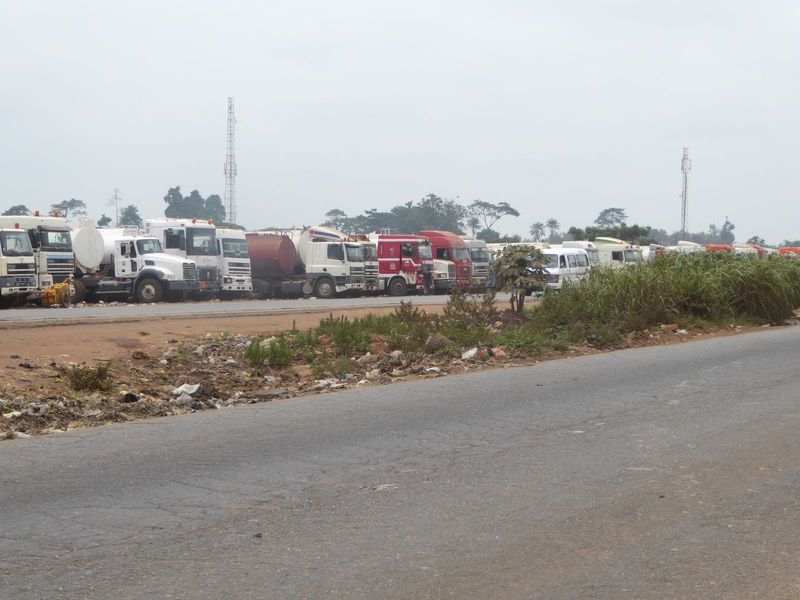 Look at that! The trucks have politely stepped aside.