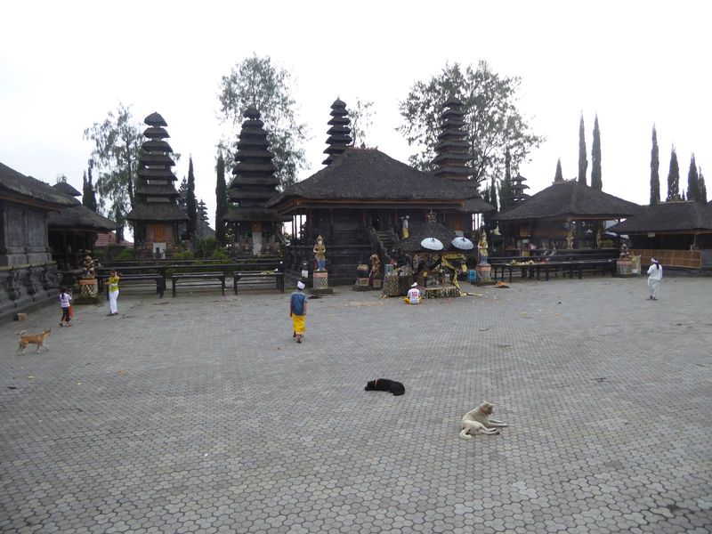 Here's the dalem or main court of one of the site's 250 temples. Outsiders may wish that the temples would be obligingly and inconceivably a