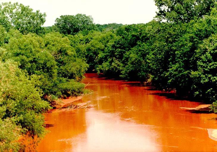 You don't have to go to Kenya or China for photos straight out of a soil conservationist's handbook of Things Gone Wrong. The silt's derived