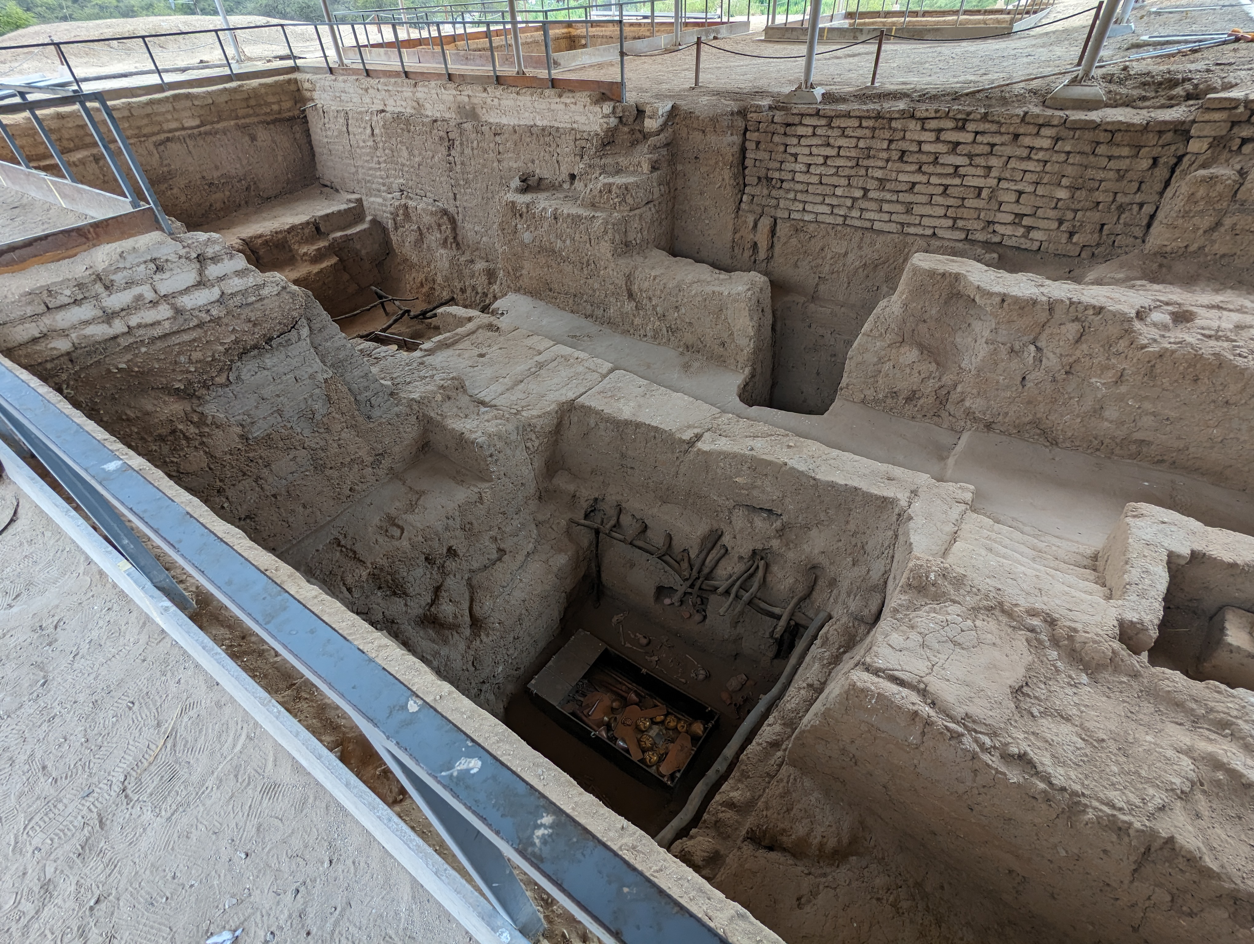 But the tombs are on an adjoining mound, which is accessible.