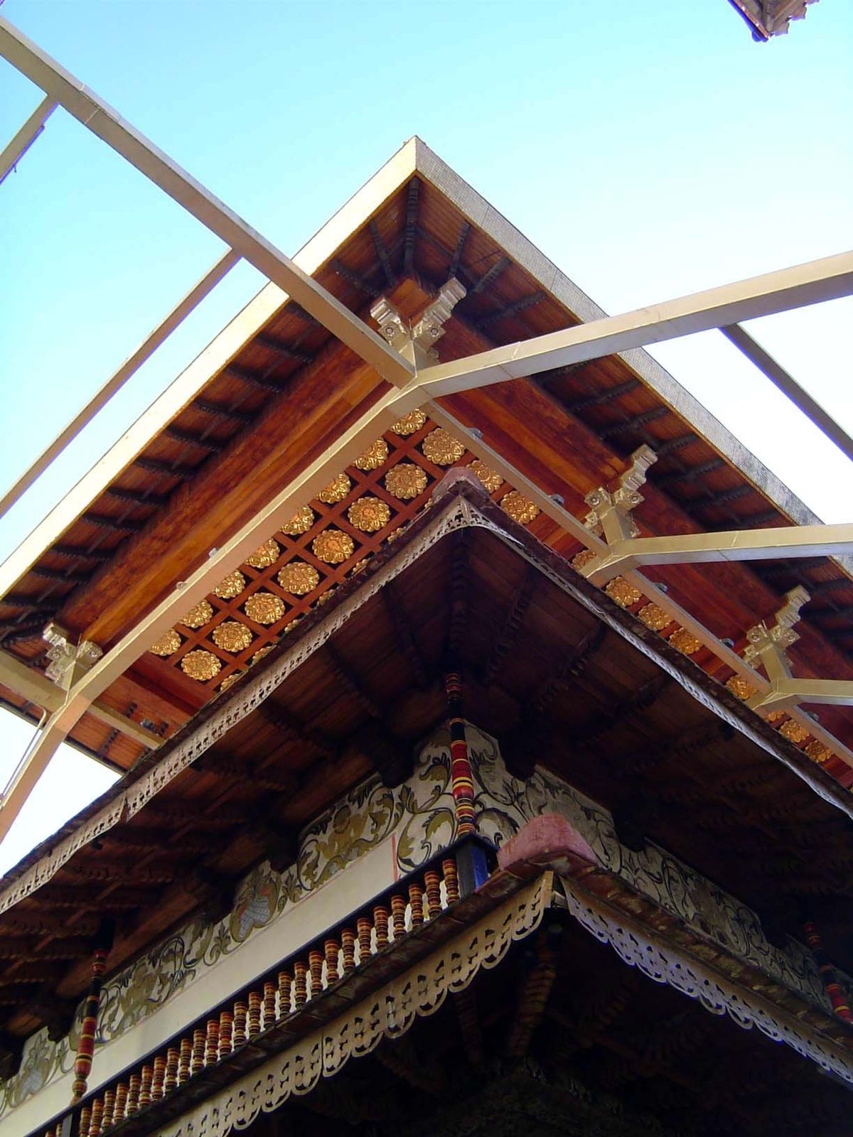 The core is protected now by a steel-supported golden umbrella.