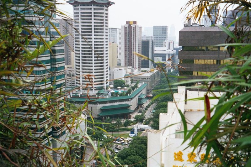Tourist Central: that's the octagonal Marriott formerly, Dynasty Hotel on Orchard Road, which takes its name perhaps from the nutmeg plantat