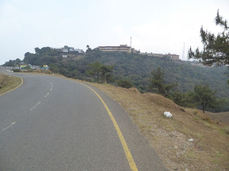 Cherrapunji stands close to the plateau's edge. The institutional buildings belong to the Ramakrishna Mission, a Calcutta-based organization