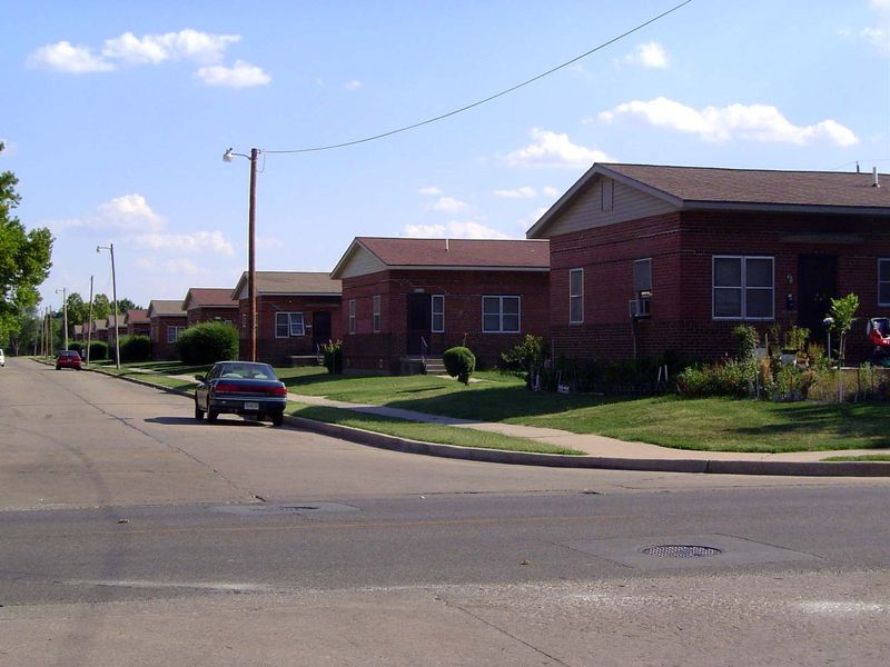 What have we forgotten? One thing is the public housing of the 1930s. There wasn't a lot of it in Oklahoma City, but here's some, none too a